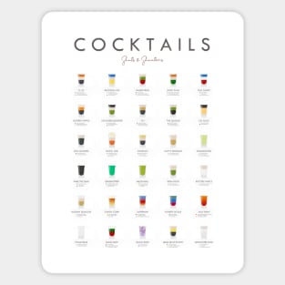 Cocktails Shots And Shooters Magnet